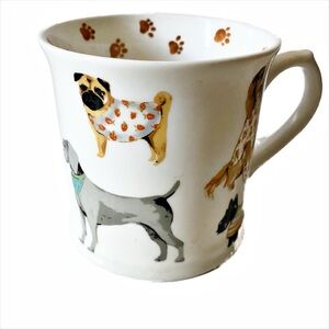Cooksmart England, “Dogs” Fine China Coffee Tea Mug